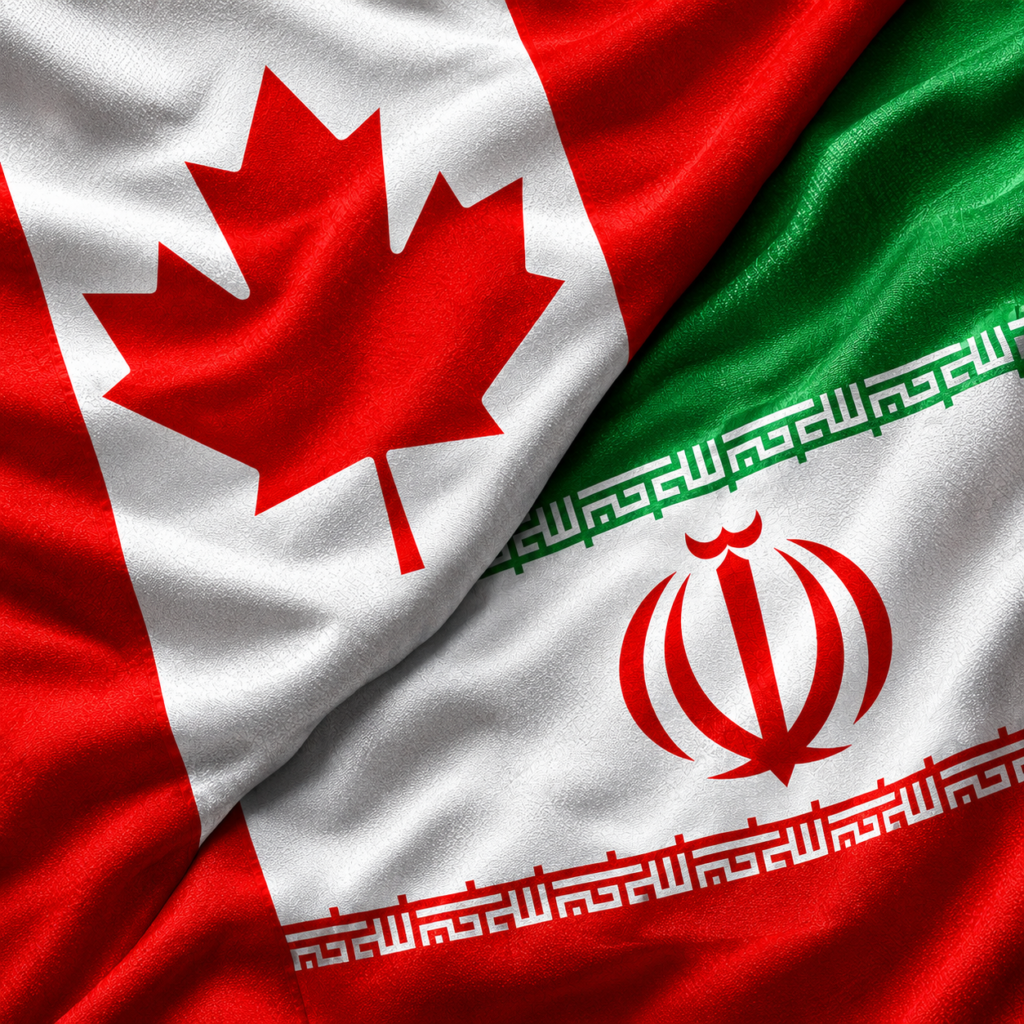 canada or iran flag
