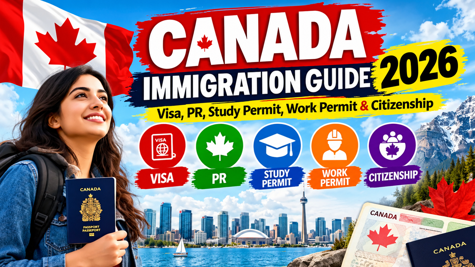 Canada Immigration Guide 2026: Ultimate Visa, PR, Study Permit, Work Permit & Citizenship Guide