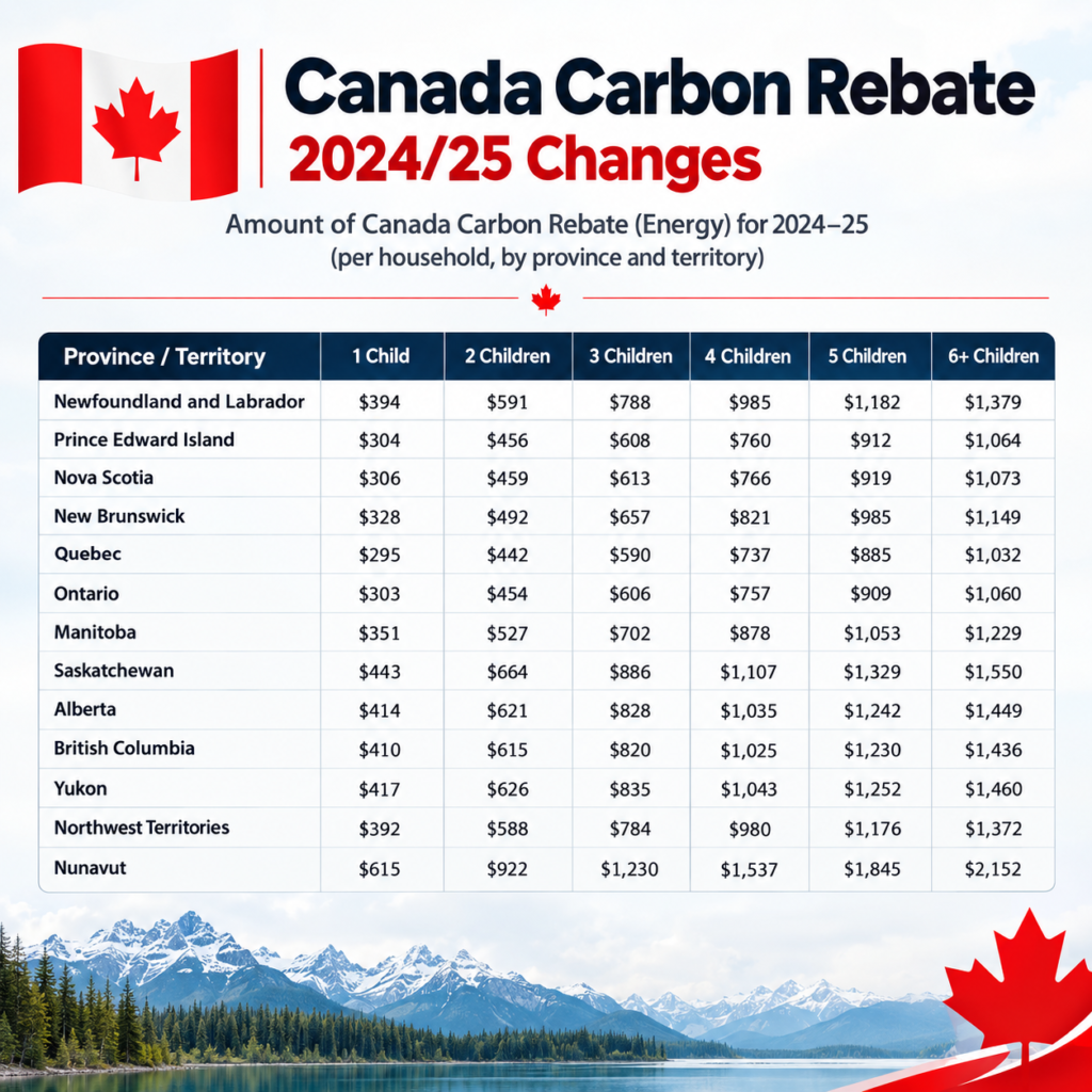 carbon rebates in Canada