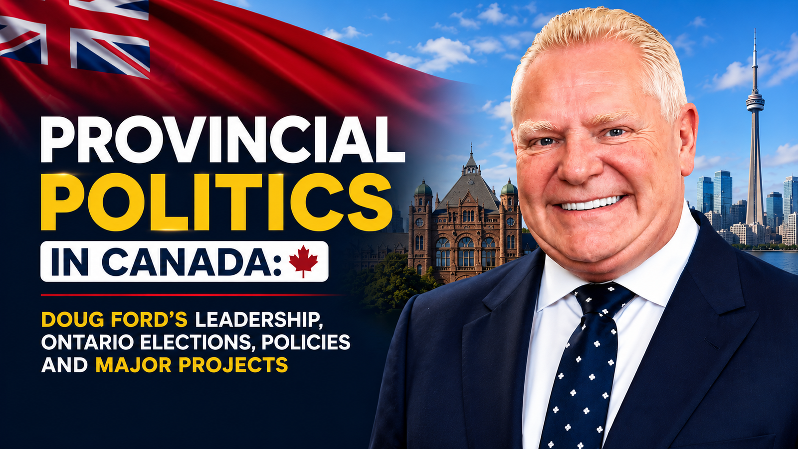 Essential Provincial Politics in Canada 2026: Doug Ford’s Leadership, Ontario Elections, Policies & Major Projects