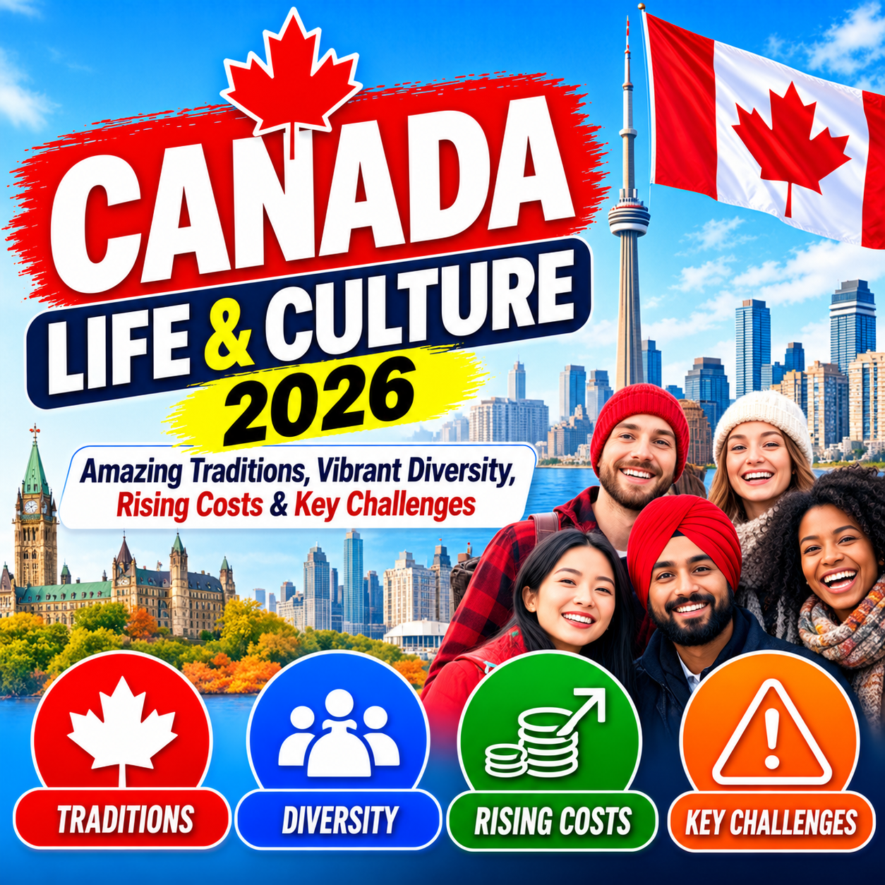 Canada Life & Culture 2026: Amazing Traditions, Vibrant Diversity, Rising Costs & Key Challenges