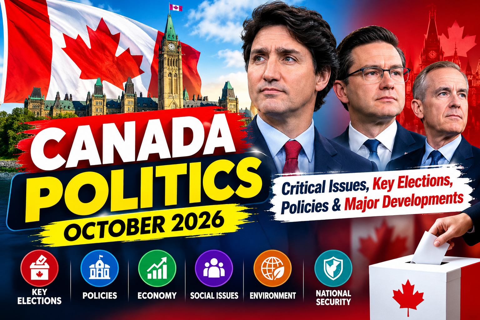 Canada Politics October 2026: Critical Issues, Key Elections, Policies & Major Developments