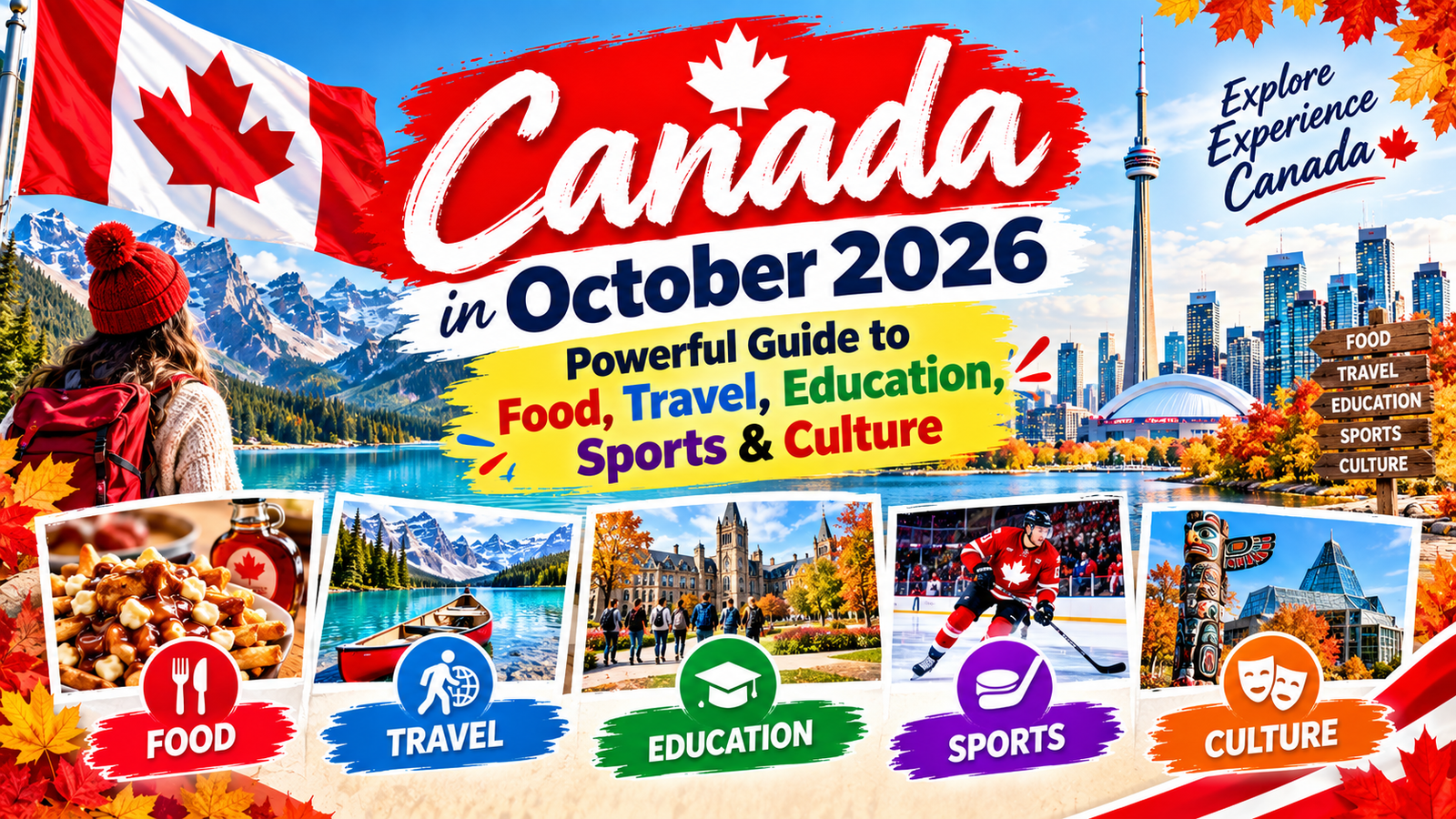 Canada in October 2026: Powerful Guide to Food, Travel, Education, Sports & Culture