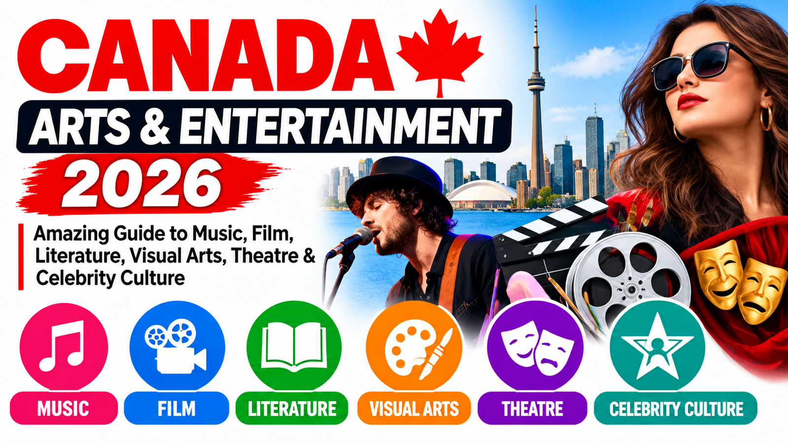 Canada Arts & Entertainment 2026: Amazing Guide to Music, Film, Literature, Visual Arts, Theatre & Celebrity Culture