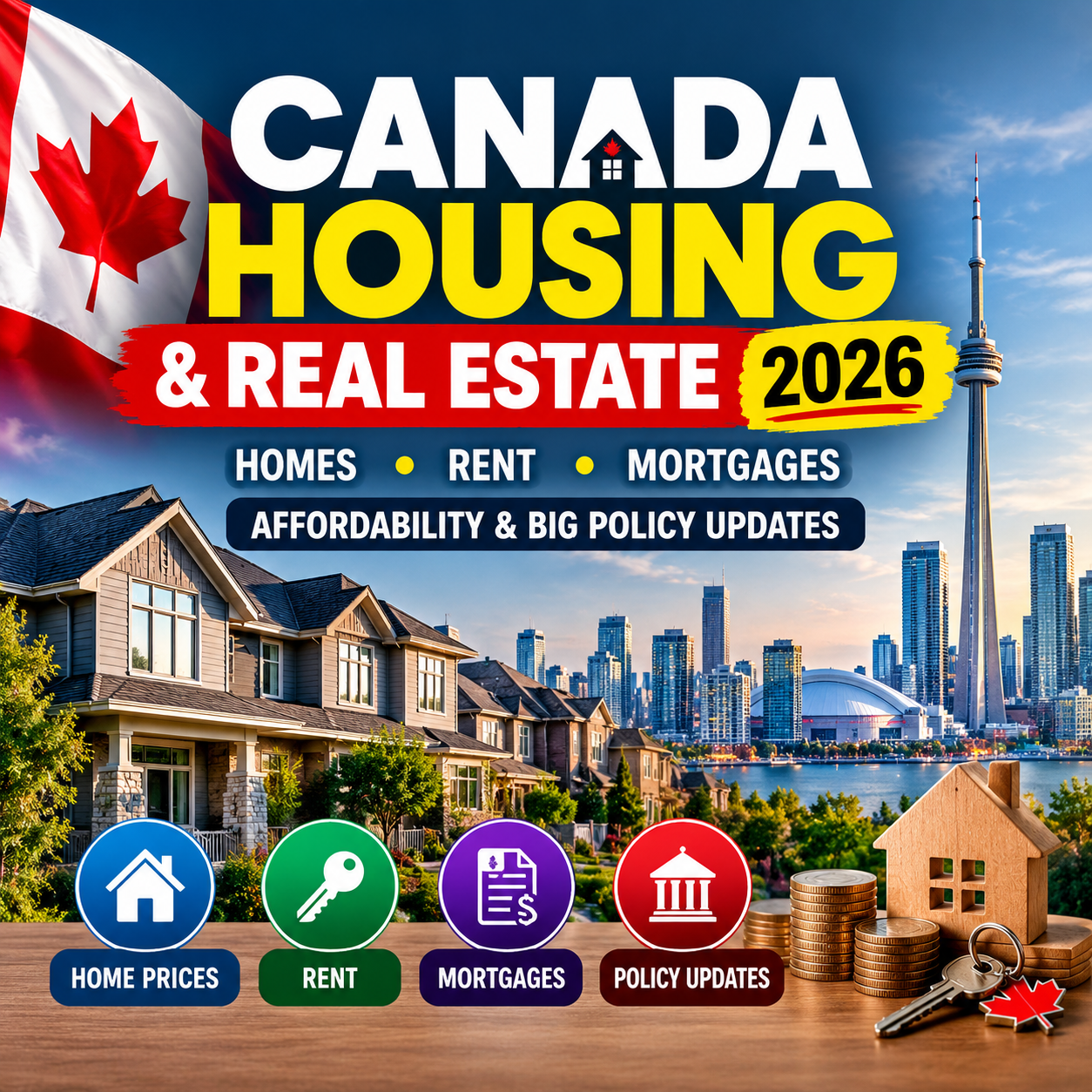 Canada Housing & Real Estate 2026: Affordable Home, Rent, Mortgages & Key Policy Updates