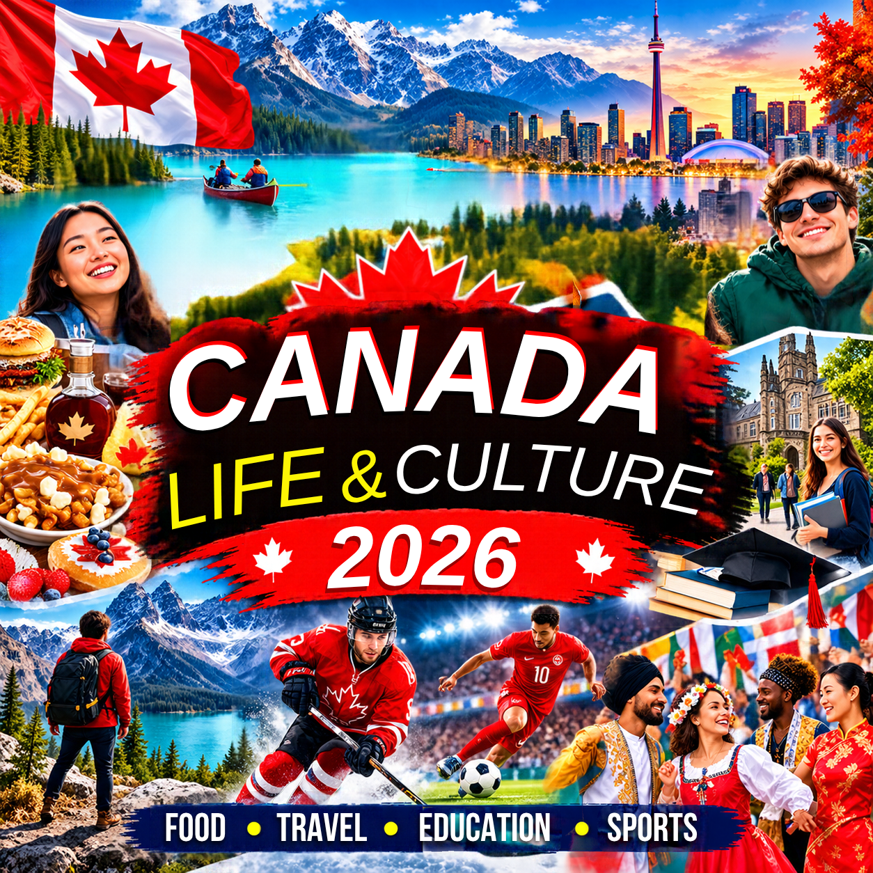 Canada Life & Culture 2026: Amazing Food, Travel, Education, Sports & Vibrant Multicultural Society