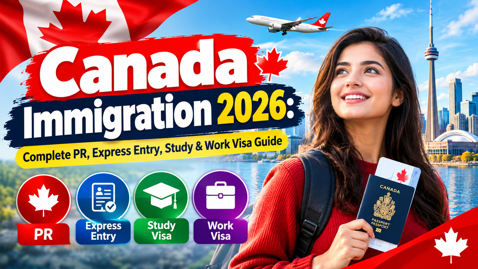 Canada Immigration 2026: Complete PR, Express Entry, Study & Work Visa Guide