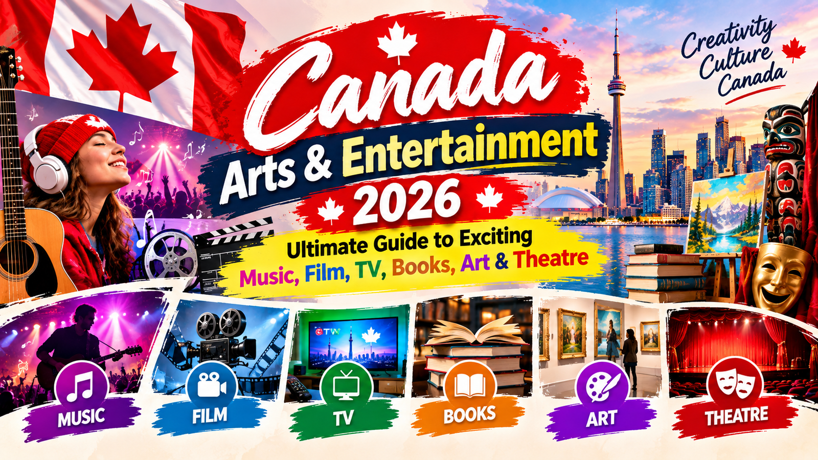 Canada Arts & Entertainment 2026: Ultimate Guide to Exciting Music, Film, TV, Books, Art & Theatre