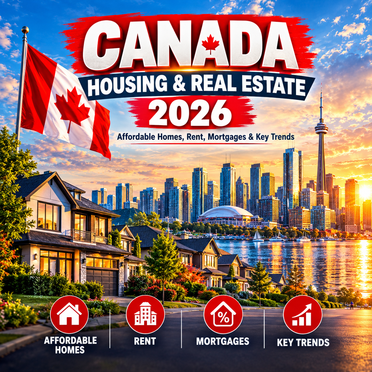 Canada Housing & Real Estate 2026: Affordable Homes, Rent, Mortgages & Key Trends