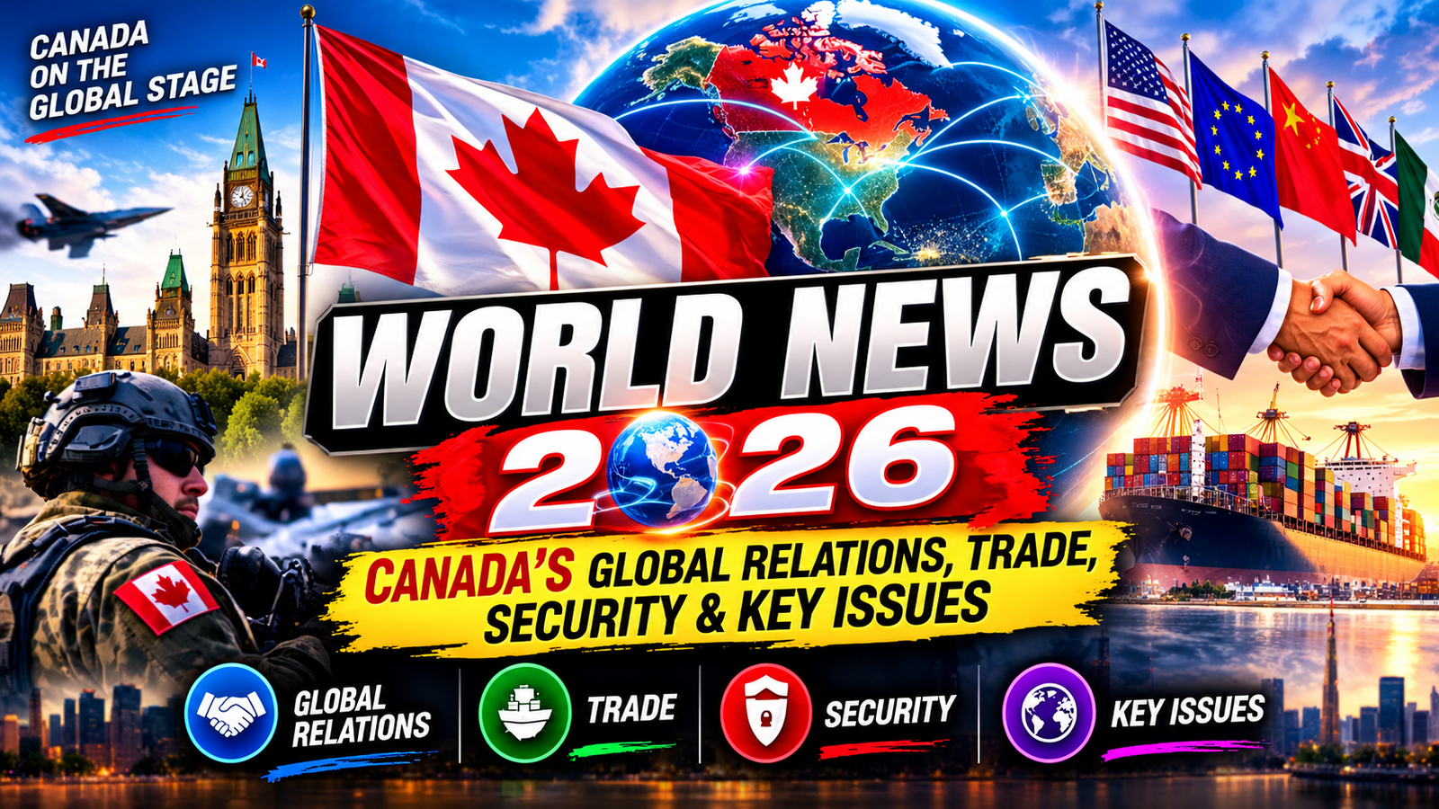 World News 2026: Canada’s Global Relations, Trade, Security & Key Issues