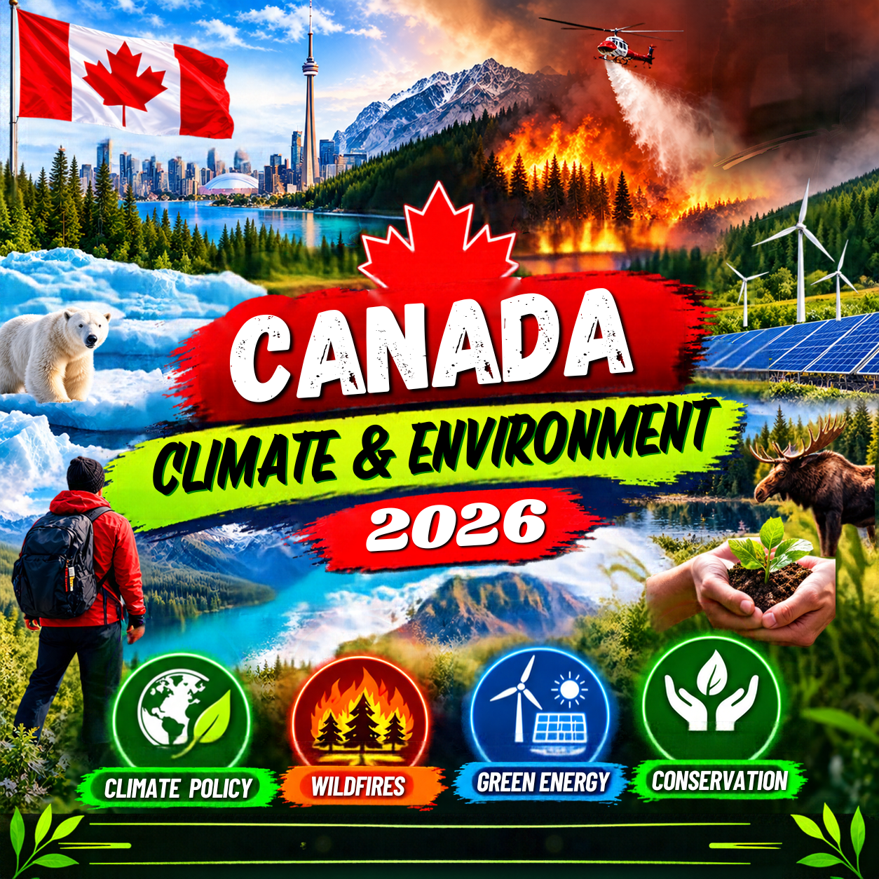 Canada Climate & Environment 2026: Powerful Guide to Climate Policy, Wildfires, Green Energy & Conservation