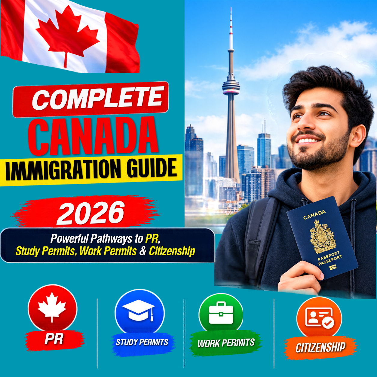 Complete Canada Immigration Guide 2026: Powerful Pathways to PR, Study Permits, Work Permits & Citizenship