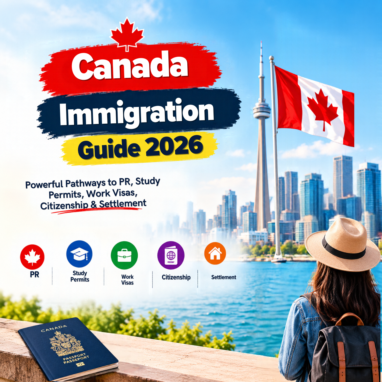 Complete Canada Immigration Guide 2026: Powerful Pathways to PR, Study Permits, Work Visas, Citizenship & Settlement